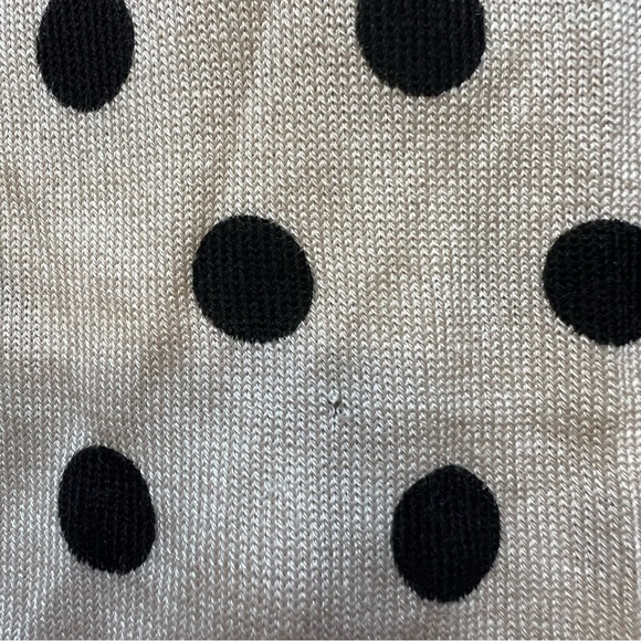 Entracte Vtg Silk Cashmere Polka Dot Crewneck Fitted Button Up Knit Cardigan M - Picture 14 of 16